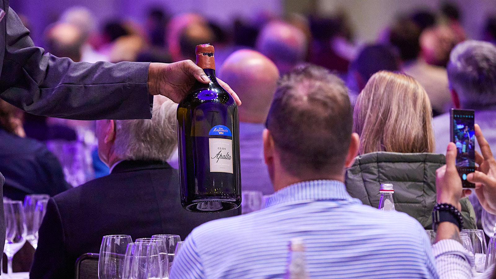 The 2003 Clos Apalta was served from 3-liter double-magnum bottles at the 2024 New York Wine Experience.